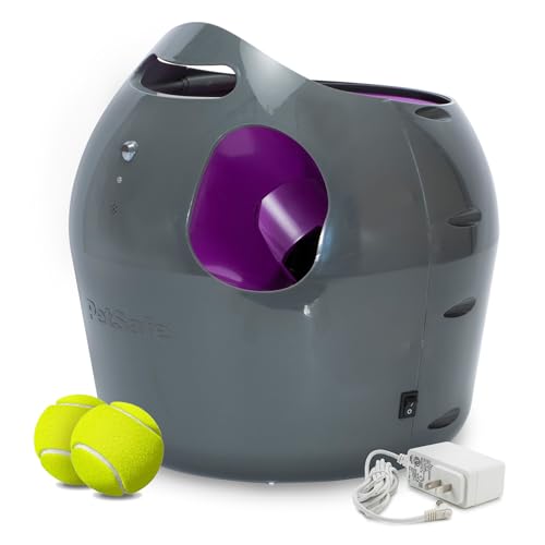 PetSafe Automatic Ball Launcher - Interactive Dog Toy for Enrichment - Tennis Balls Included - Motion Sensor Promotes Safe Play - Indoor & Outdoor - Adjustable Range - A/C Adaptor or Batteries
