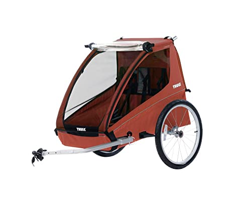 Thule Cadence 2 Seat Bicycle Trailer, Hot Sauce Red