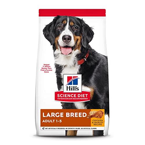 Hill's Science Diet Large Breed, Adult 1-5, Large Breed Premium Nutrition, Dry Dog Food, Chicken & Barley, 35 lb Bag