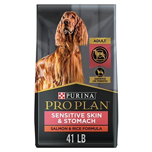 Purina Pro Plan Sensitive Skin and Stomach Dog Food With Probiotics for Dogs, Salmon & Rice Formula - 41 lb. Bag