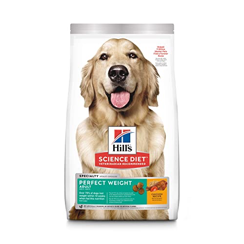 Hill's Science Diet Dry Dog Food, Adult, Perfect Weight, Chicken Recipe, 15 lb Bag