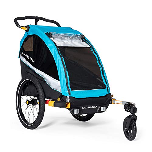 Burley Design D’Lite™ X, 1 Seat Kids Bike Trailer & Stroller, Aqua