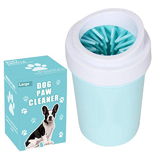 Dog Paw Cleaner for Dogs Large/Petite Paw Washer Easy to Use & Clean Portable Dog Paw Cleaner Cup Dog Foot Washer with Silicone Washers Nice Packing