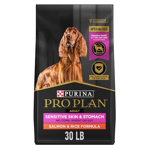 Purina Pro Plan Sensitive Skin and Stomach Dog Food Salmon and Rice Formula - 30 lb. Bag