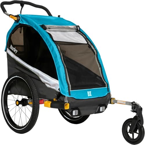 Burley Design D’Lite™ X, 1 Seat Kids Bike Trailer & Stroller, Aqua