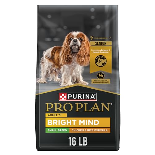 Purina Pro Plan Small Breed Senior Dog Food, Bright Mind 7+ Chicken & Rice Formula - 16 lb. Bag