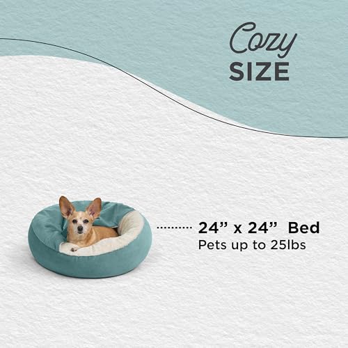 Best Friends by Sheri Cozy Cuddler Ilan Microfiber Hooded Blanket Cat and Dog Bed in Tide Pool 23'x23'