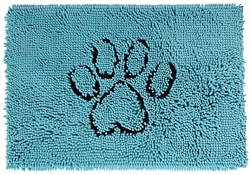 Style Basics Dog Mat for Muddy Paws - Anti-Slip Absorbent Door Rugs for Dogs - Easy to Clean Indoor & Outdoor Pet Mud Mats - 30' X 20', Marine Blue