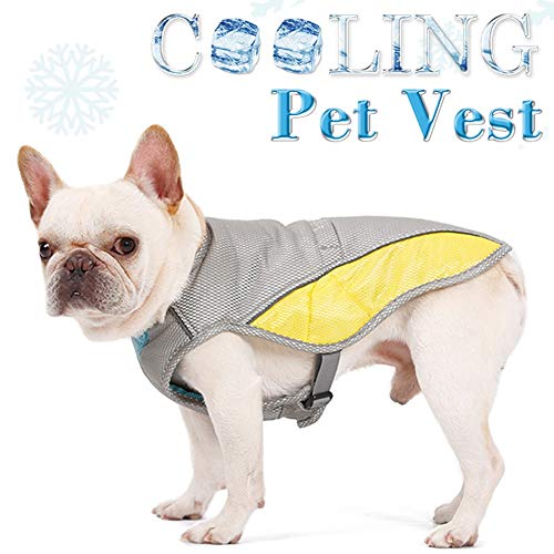 Cooling Vest Harness for Dogs - Evaporative Dog Jacket Safety Reflective Vest for Small Medium Large Dogs, Pet Cooling Coat for Walking Outdoor Hunting Training Camping